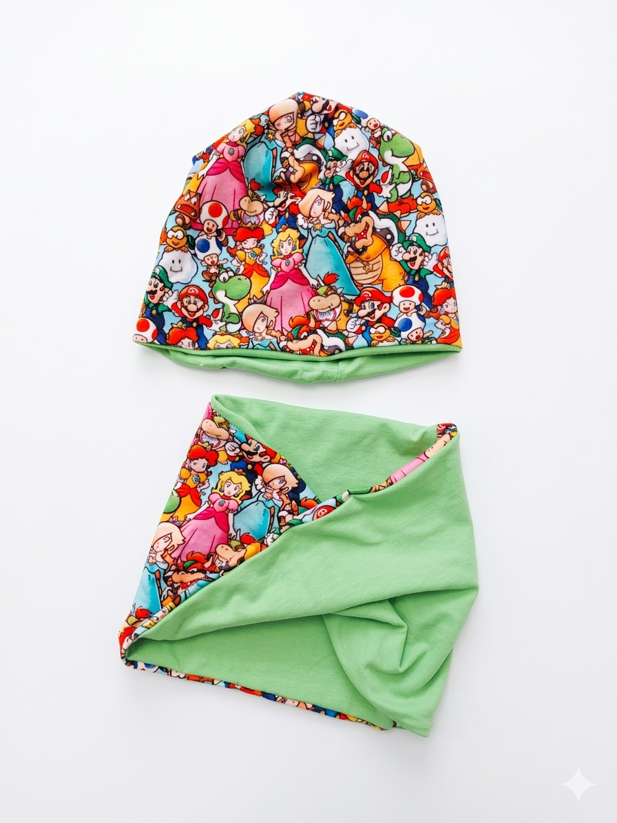 Set bestehend aus Beanie und gedrehtem Loop