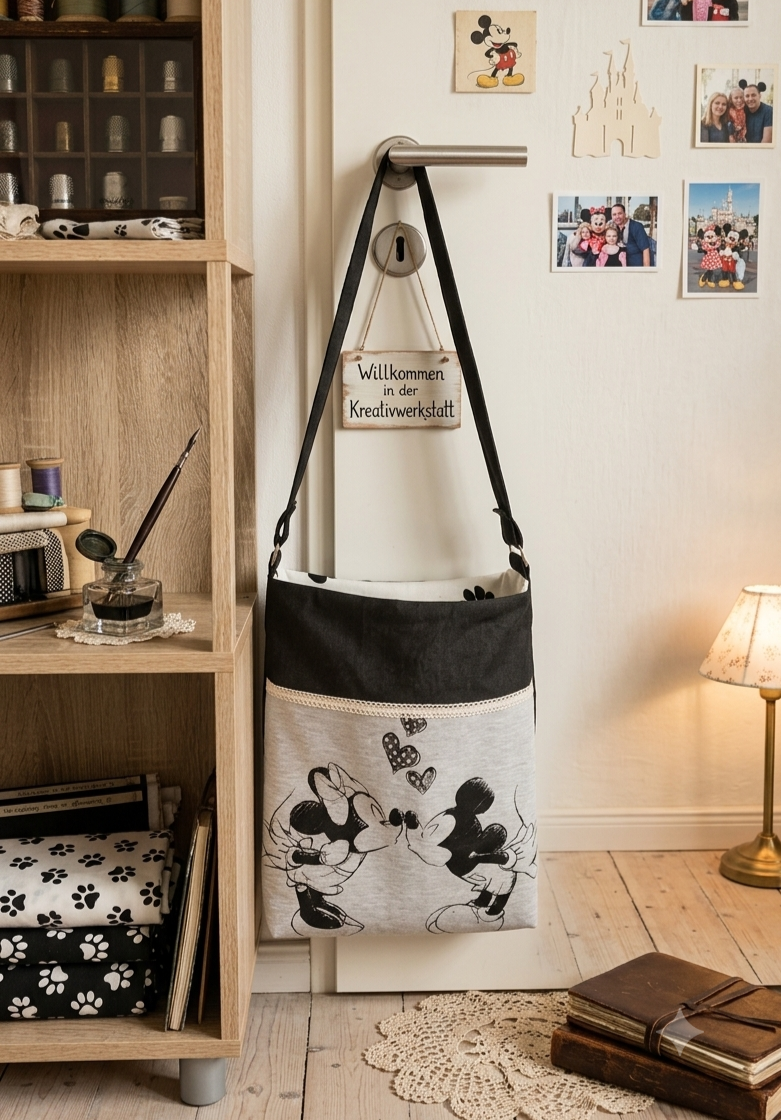 Upcyclingtasche Jeans/Baumwolle