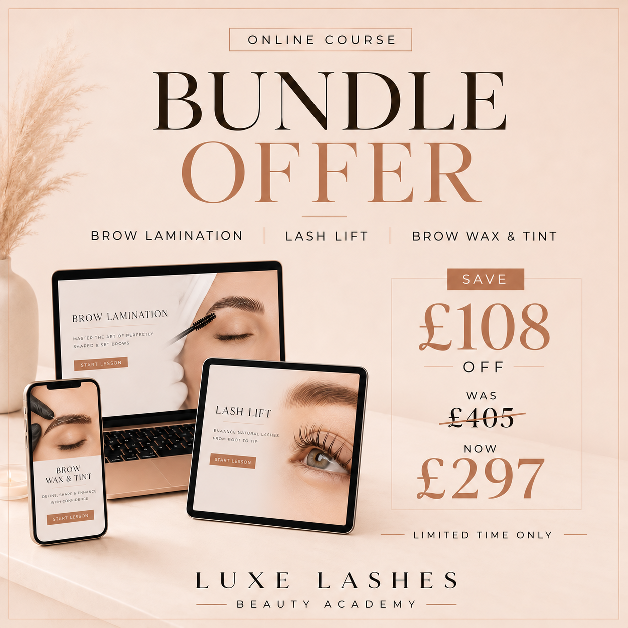 3 COURSE BEAUTY BUNDLE