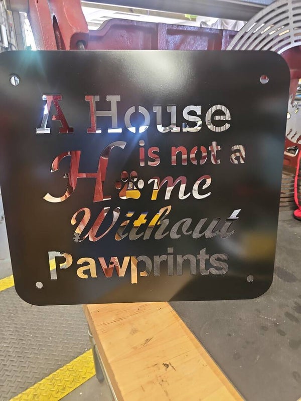 Paw Prints sign