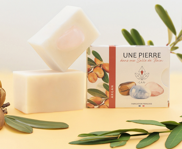 🌿 Savon Naturel à l’Argan avec Pierre Minérale