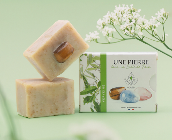 🌿Savon Naturel à la Verveine avec Pierre Minérale