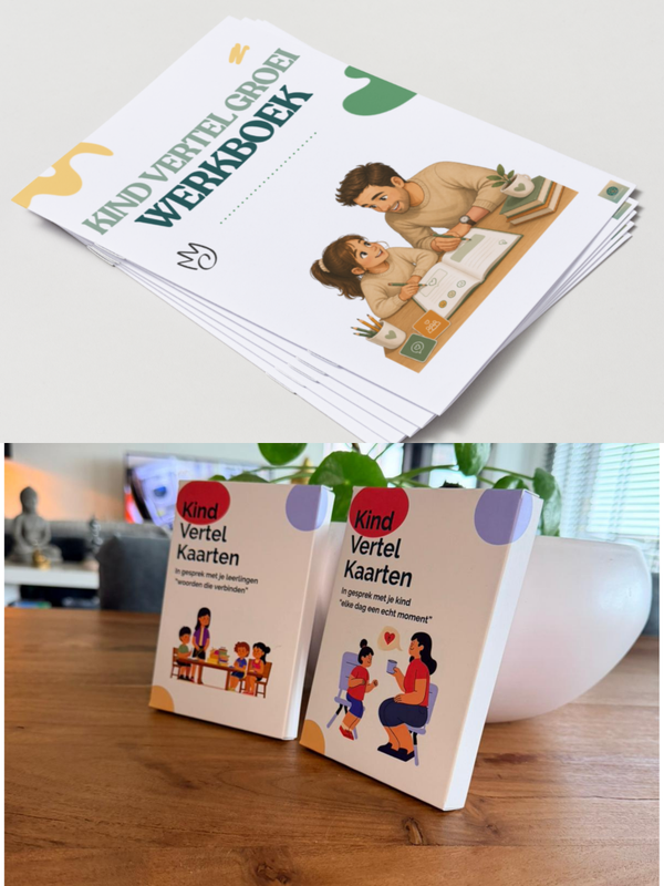 ACTIE kind vertel kaarten Editie THUIS + Kind vertel groei Werkboek