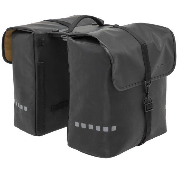 Dubbele fietstas New Looxs Odense Double MIK 39 liter 34 x 16 x 38 cm (2x) - zwart
