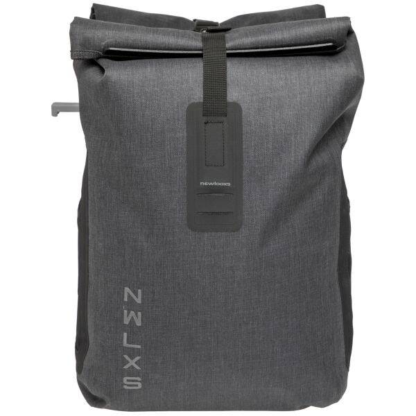 Dubbele fietstas New Looxs Varo Double MIK 40 liter 28 x 43 x 17 cm (x2) - grijs