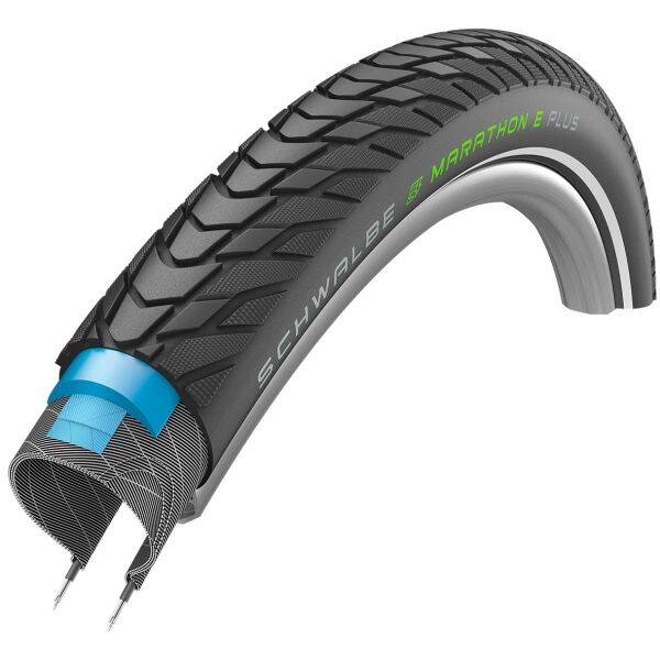 Buitenband Schwalbe Marathon E-Plus Performance Line 27.5 x 2.00" / 50-584 mm - zwart met reflectie