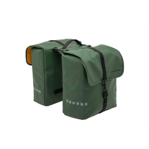 Dubbele fietstas New Looxs Odense Double MIK 39 liter 34 x 16 x 38 cm (x2) - groen