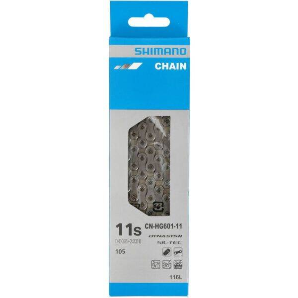 Ketting 11 speed Shimano HG601 105 Race/MTB/E-bike met Quick Link - 116 schakels (20 stuks werkplaatsverpakking)