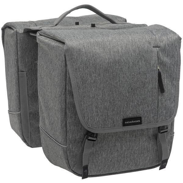 Dubbele fietstas New Looxs Nova Double 32 liter 35 x 35 x 15 cm (2x) - grijs