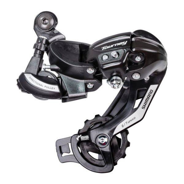 Achter derailleur 6/7-speed Shimano Tourney TY500 - directe montage (D-Type) - zwart