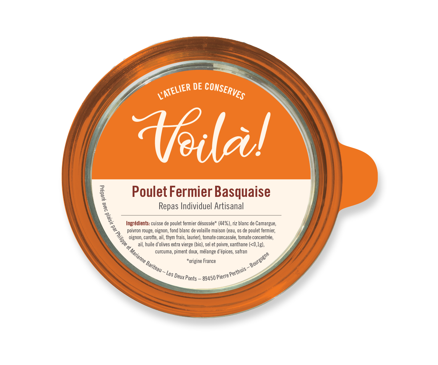 Poulet Fermier Basquaise/Riz Pilaf