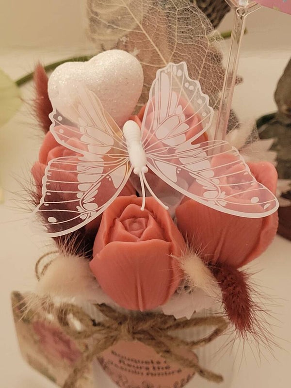 🌺 Bouquet de Fondants Parfumés – Thé Jasmin & Ambre 🌸