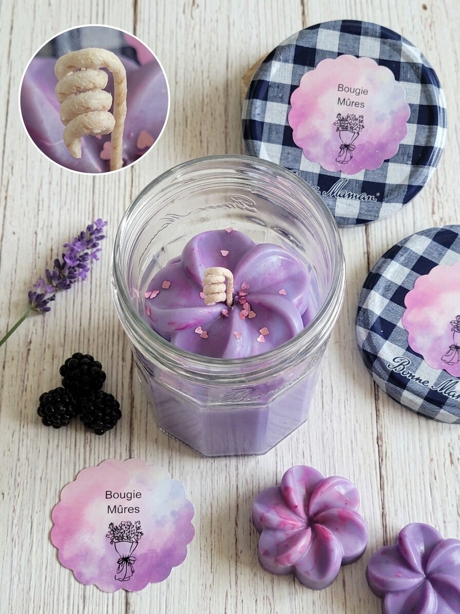 ✨ Bougie pot confiture – Mûres ✨