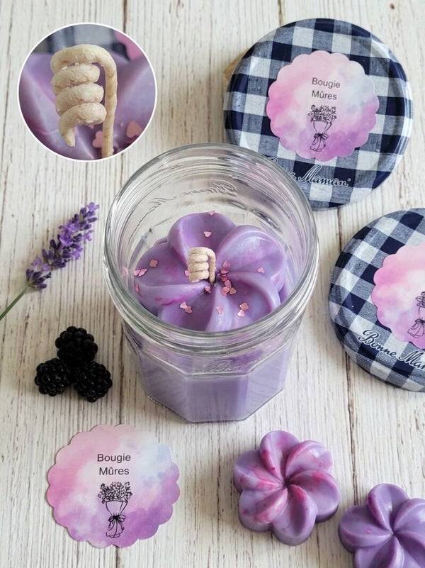 ✨ Bougie pot confiture – Mûres ✨