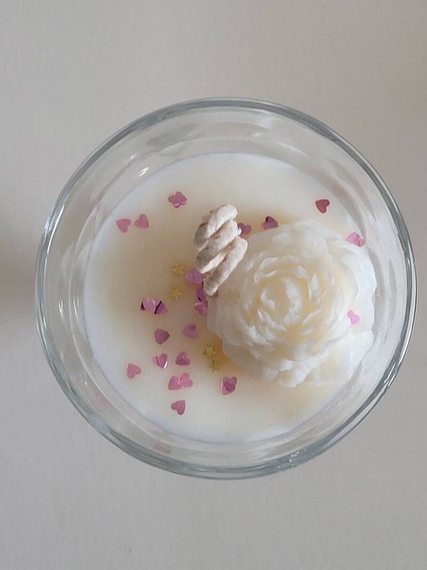 ✨ Bougie « Melon- Pastèque » –  Fleurie ✨