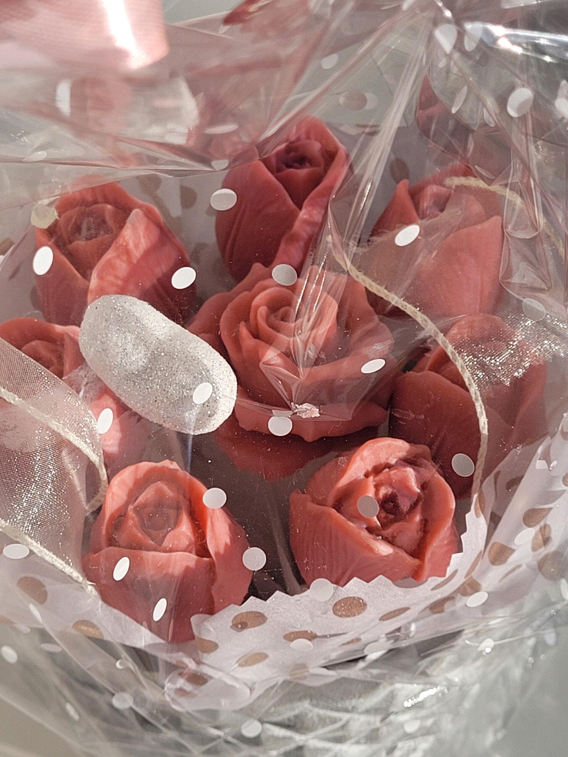 🌺 Bouquet de Fondants Parfumés – Thé Jasmin & Ambre 🌸