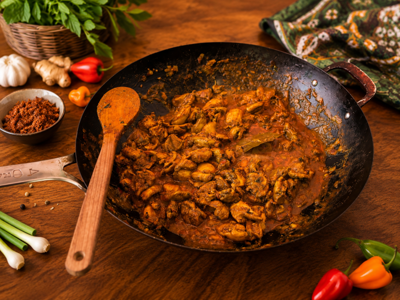 Kipmasala vers bereid