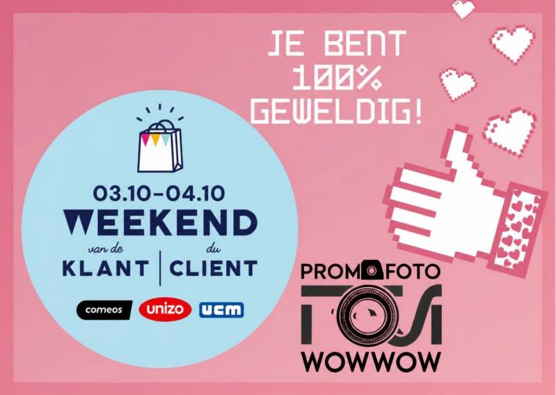Weekend van de klant actie fotograaf promofoto WoWWoW Roeselare kortrijk Waregem zwevegem