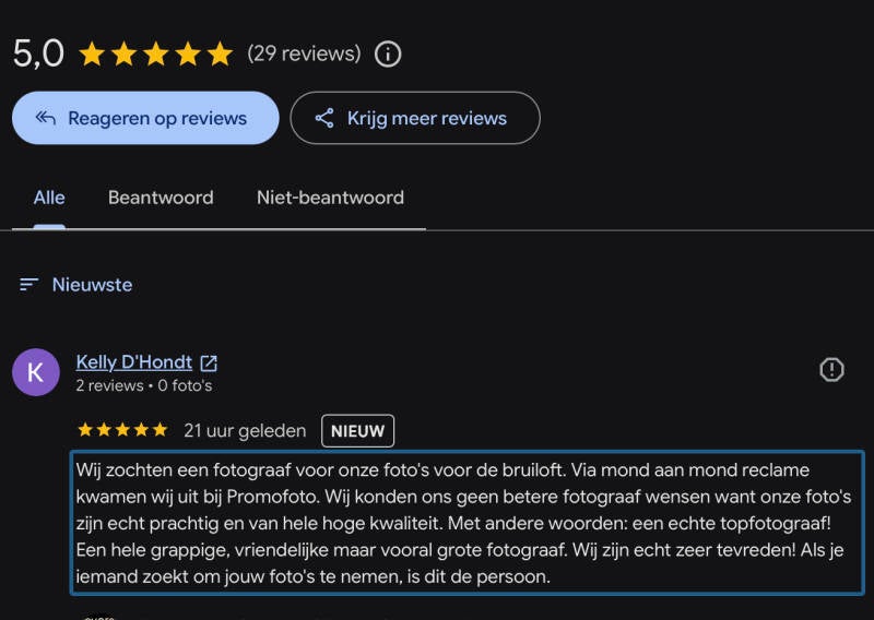 5 sterren review fotograaf promofoto wowwow