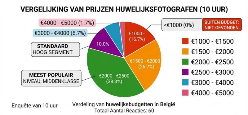 prijzen huwelijksfotografie 
