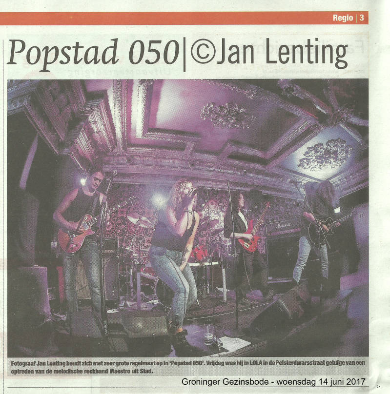 Maestro newspaper clipping Groninger Gezinsbode