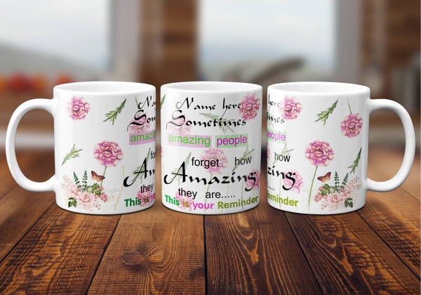 Amazing People Coffee Mug (personalised)