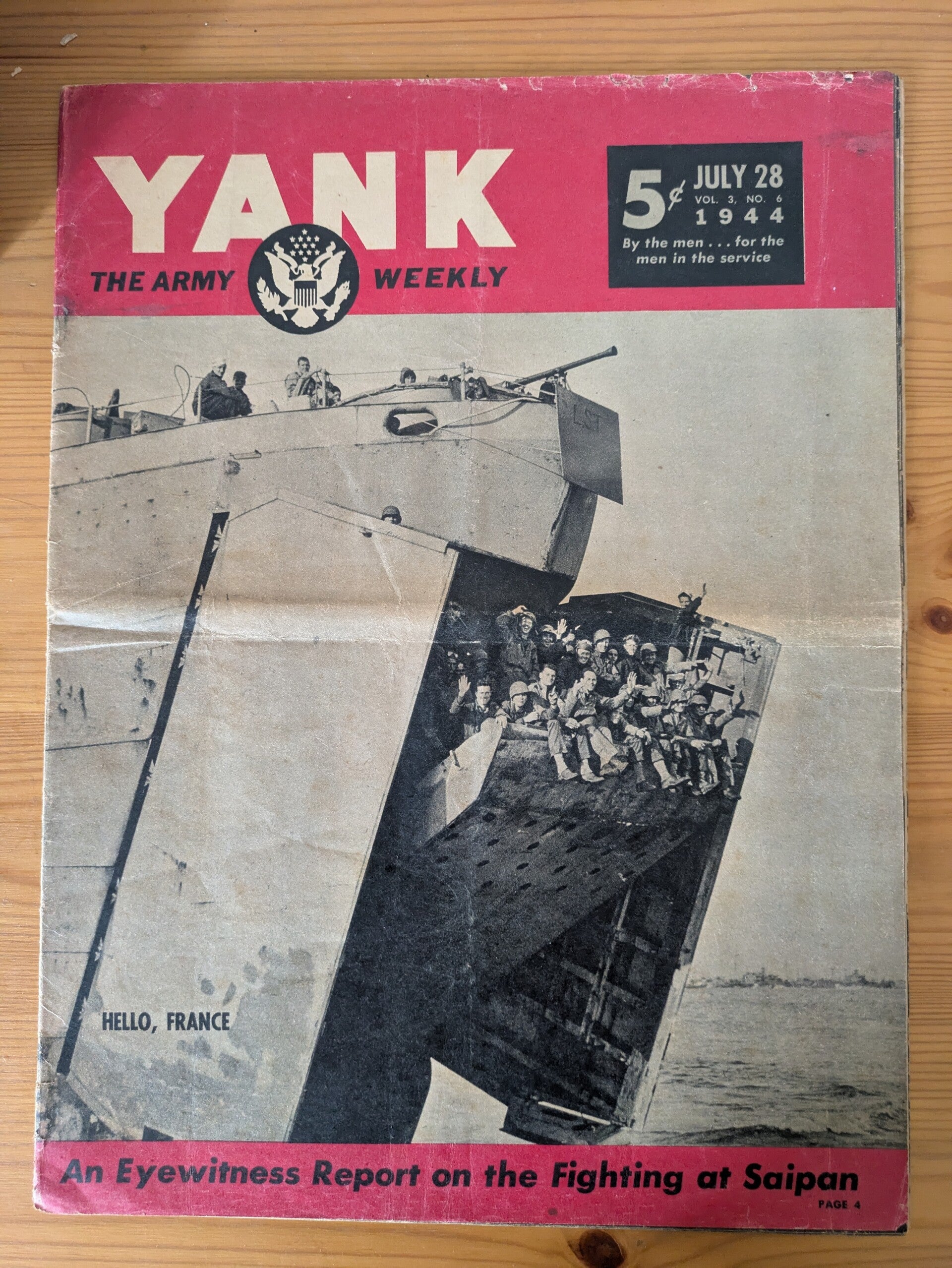 Magazine YANK du 28 juillet 1944