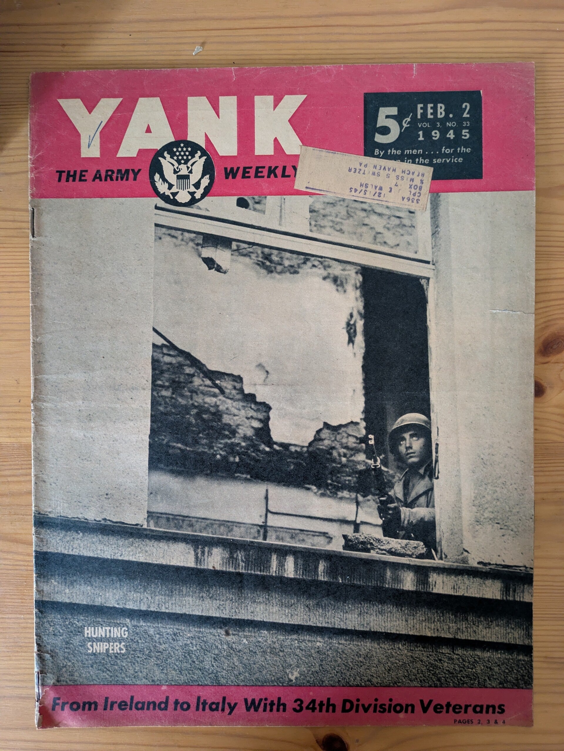 Magazine YANK du 2 février 1945