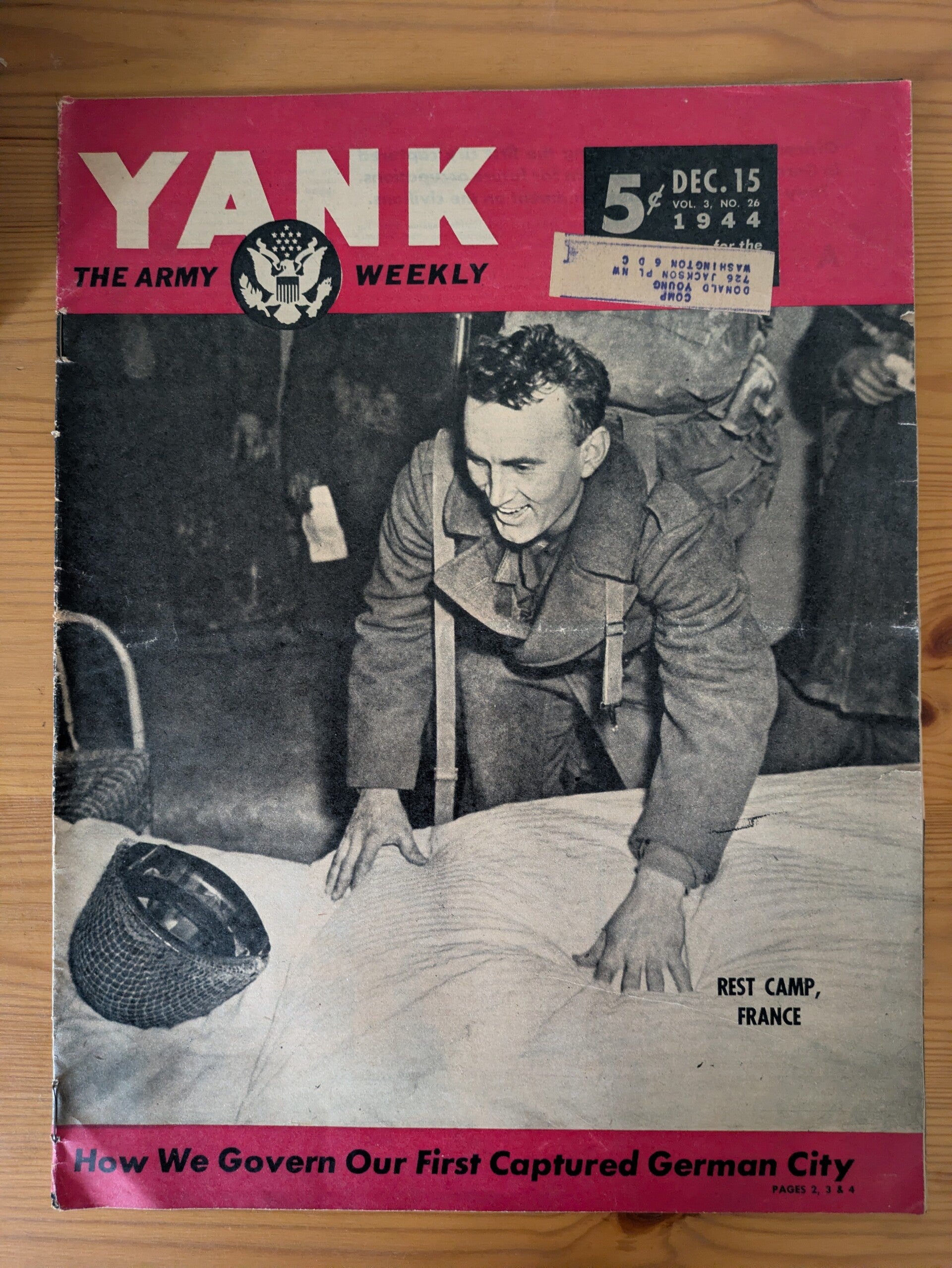 Magazine YANK du 15 décembre 1944