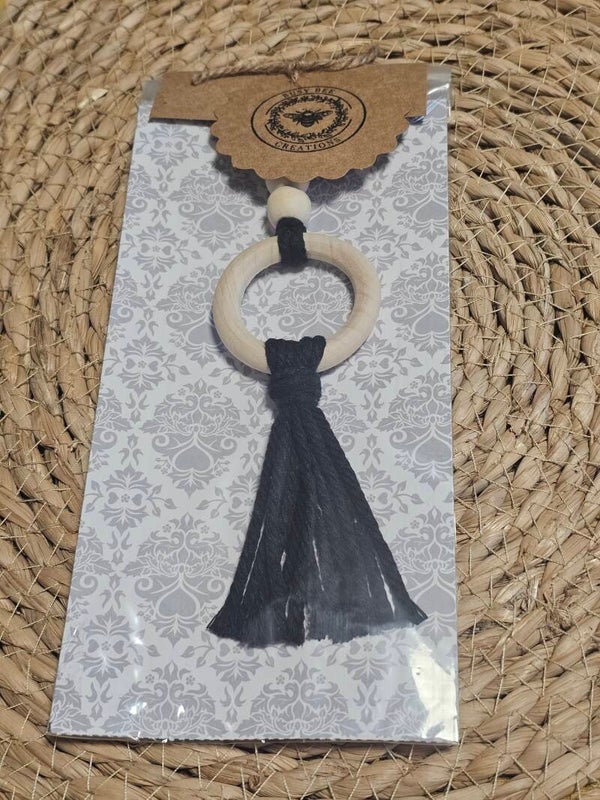 Macrame Mirror hanger black
