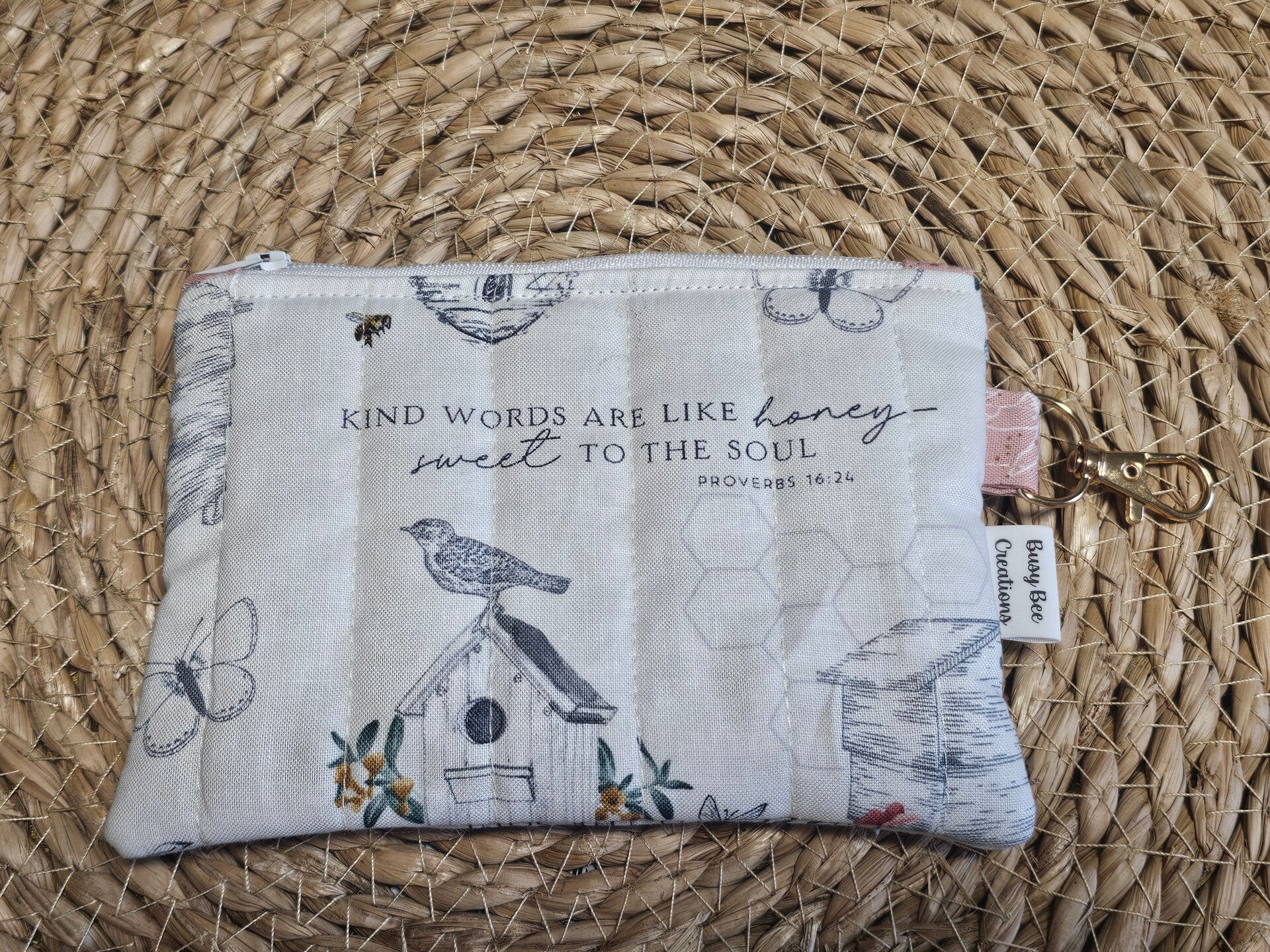 Kind words wristlet