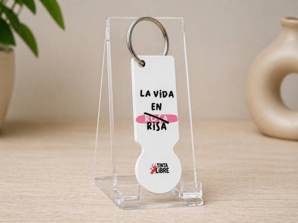 Llavero la vida en risa