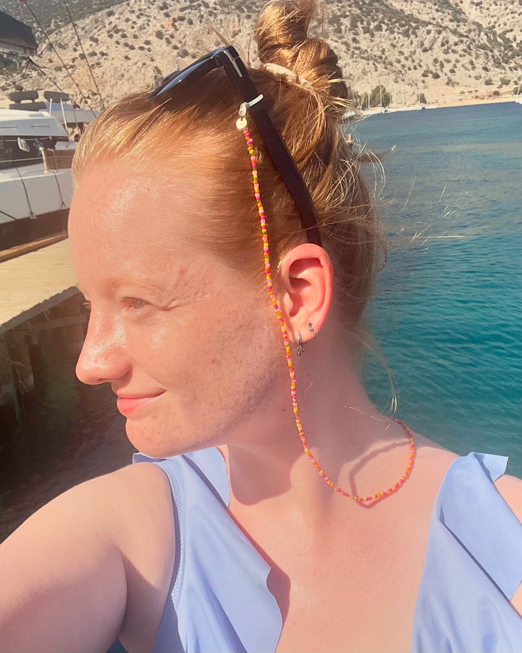 Roze-Oranje brillenkoordje