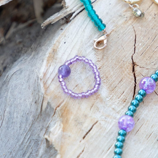 Amethyst Aurora ring