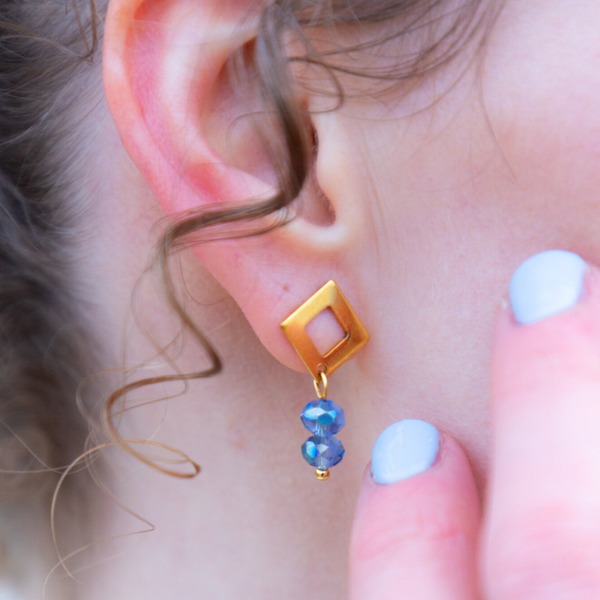 Golden Frost oorbellen