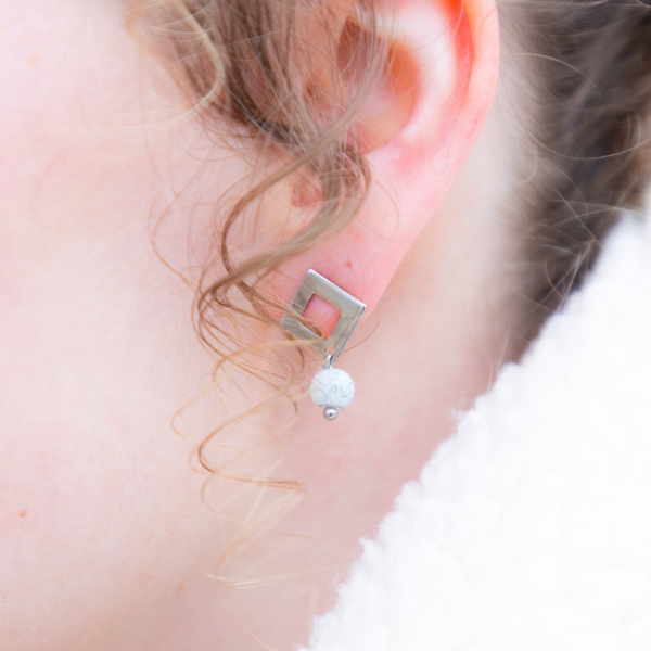 Snow on the Beach oorbellen