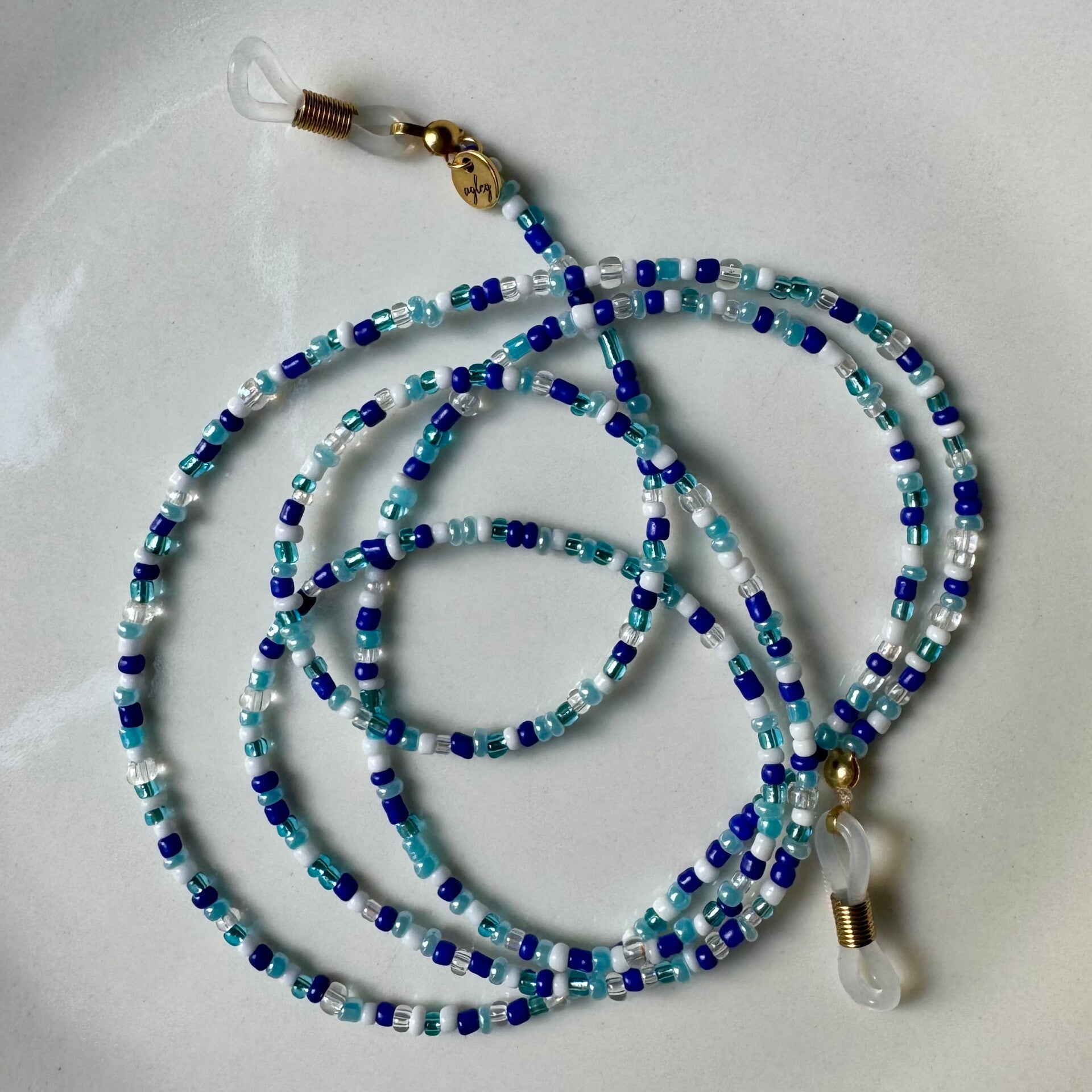 Donkerblauw brillenkoordje