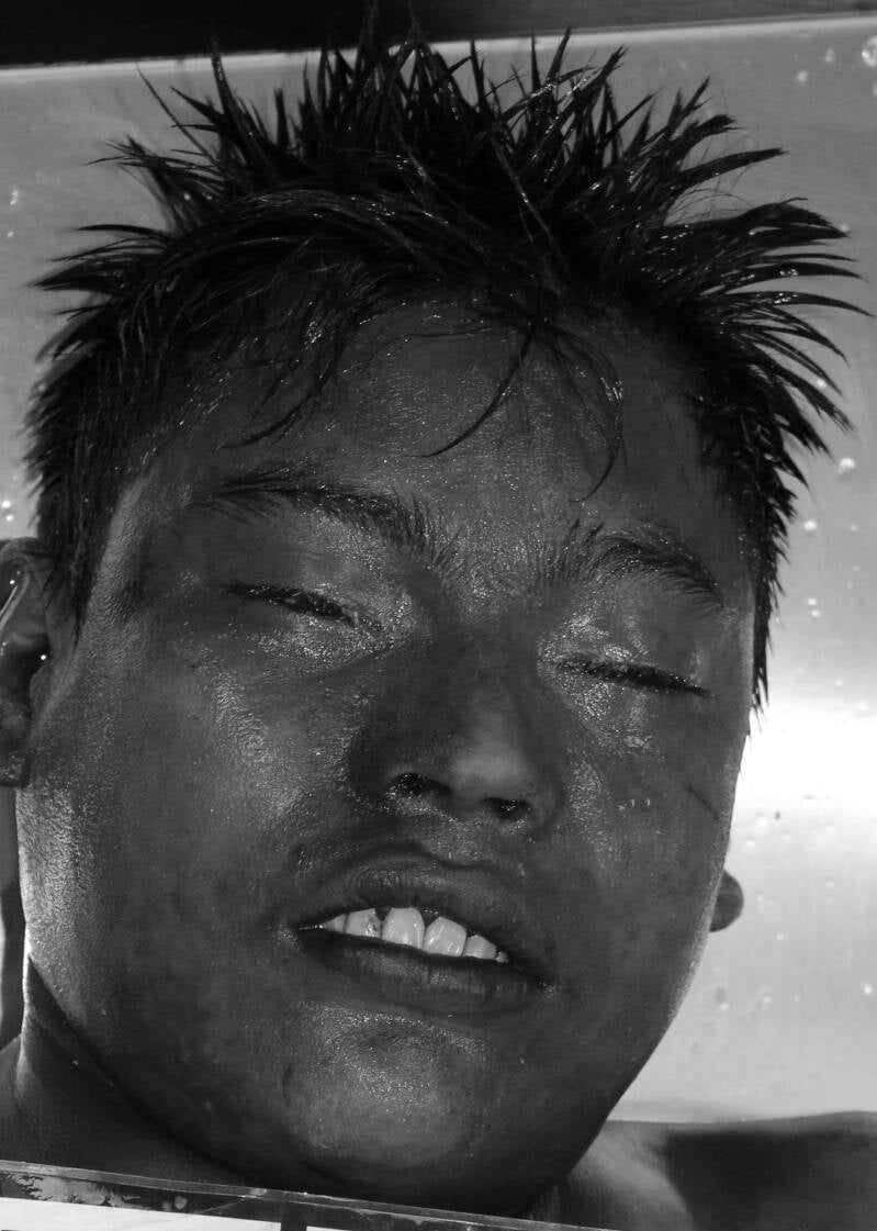 Young man, near Kupk Village, AZ May 15, 2016