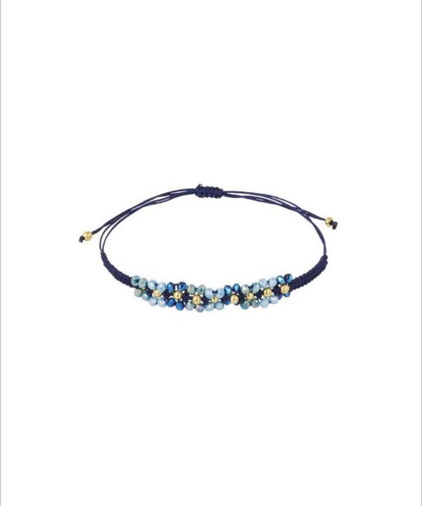 Blauw kralen armbandje