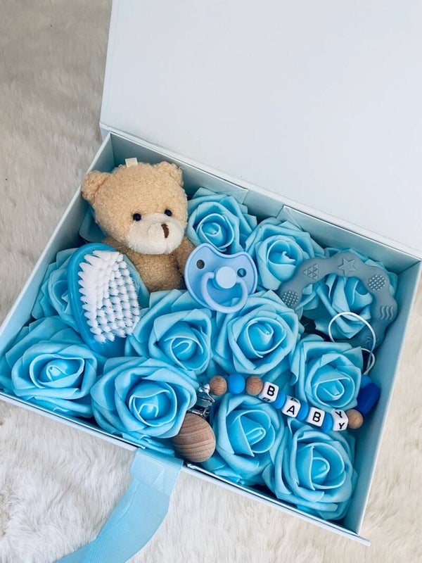 Baby gift box blauw