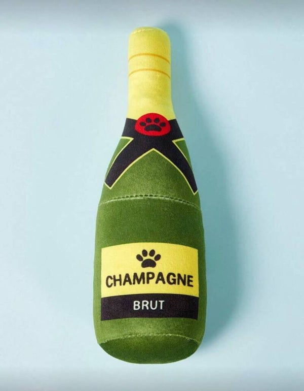 Honden champagne knuffel