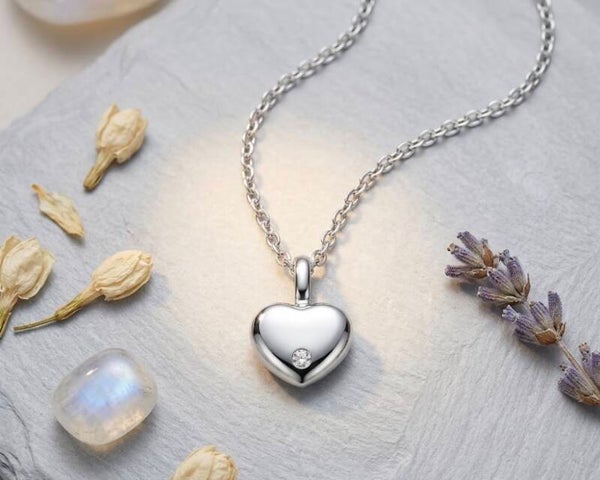 As sierraad Hart diamond zilver