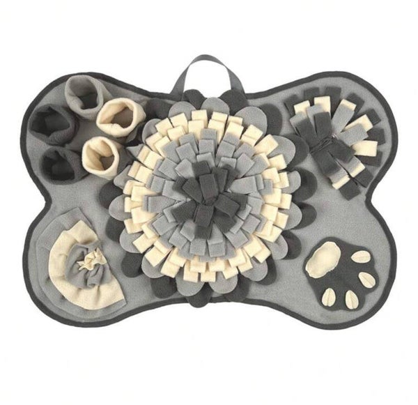 Honden snuffel mat