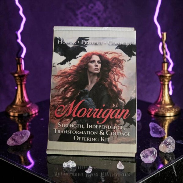 Coffret d'Offrande Morrigan – Force, Indépendance, Transformation & Courage