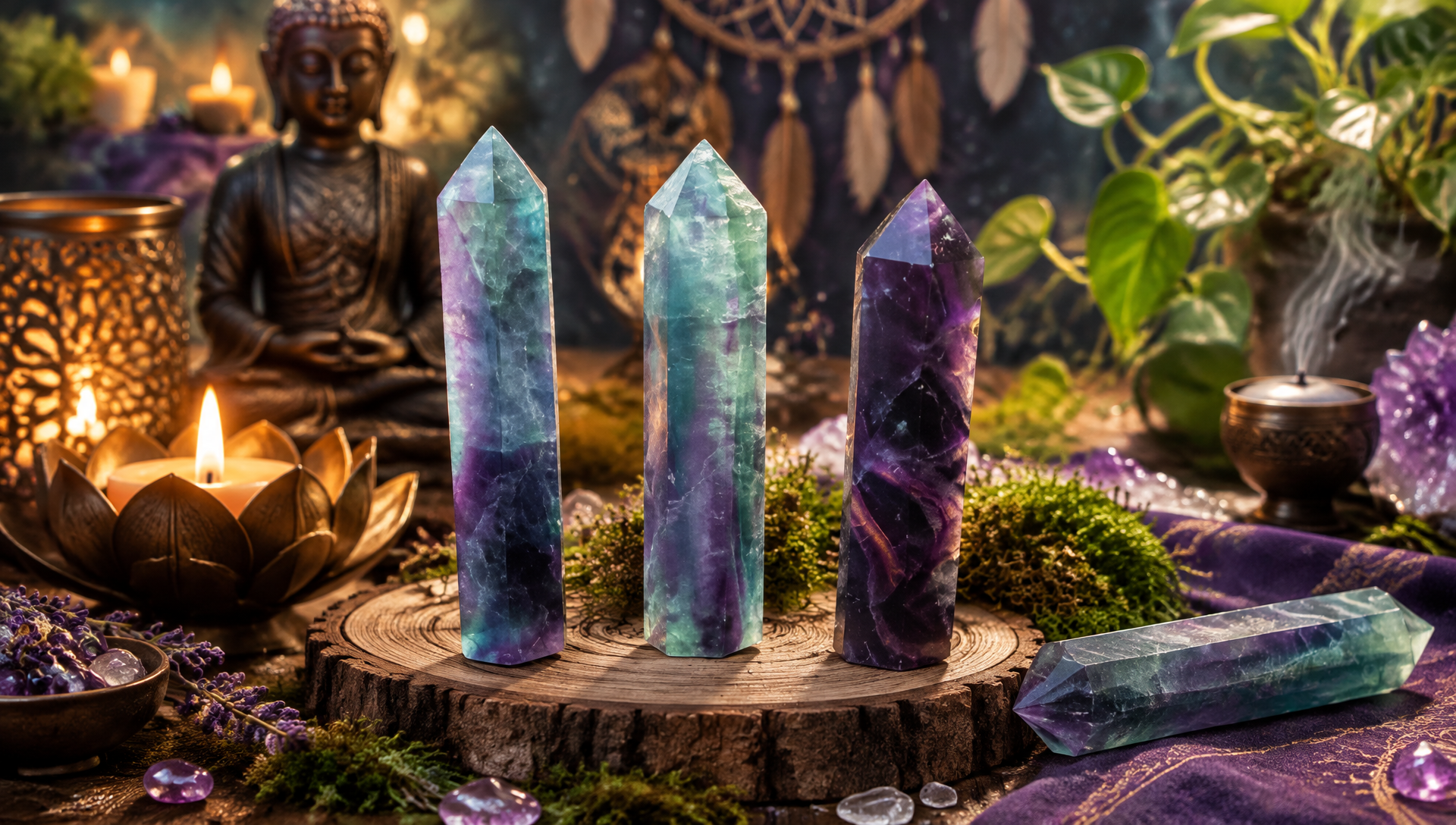 Pointe de fluorite