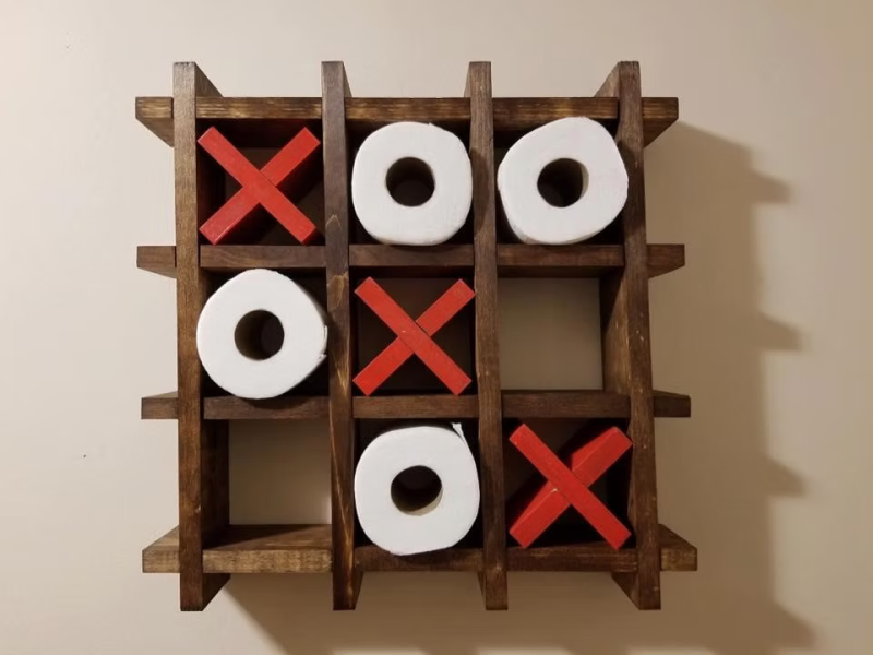 Tic=Tac-Toe-let Paper Holder