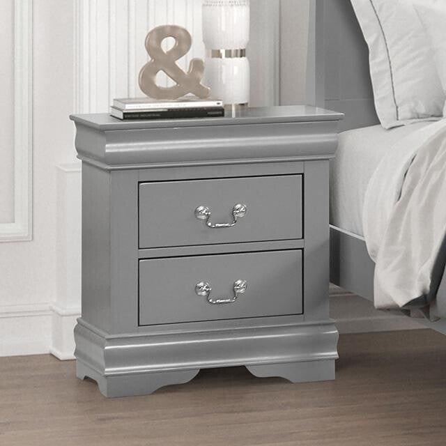 LOUIS PHILIPPE Nightstand - Gray