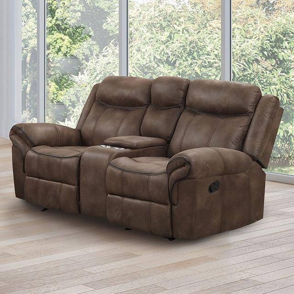 AGATA Reclining Loveseat - Brown