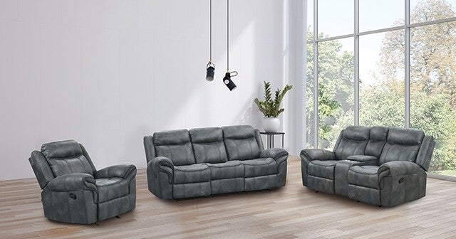 AGATA Reclining 3 pc Set - Dark Gray