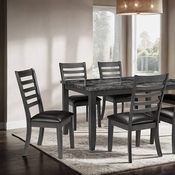 ADIA 7 pc Dining Set - Dark Gray